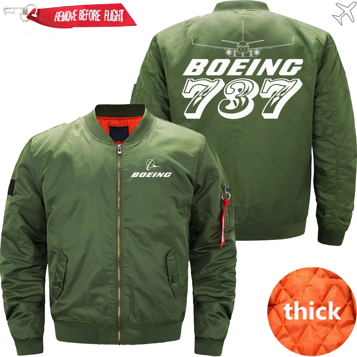 BOEING  737 MA-1 BOMBER JACKET FLIGHT JACKET AVIATOR JACKET04