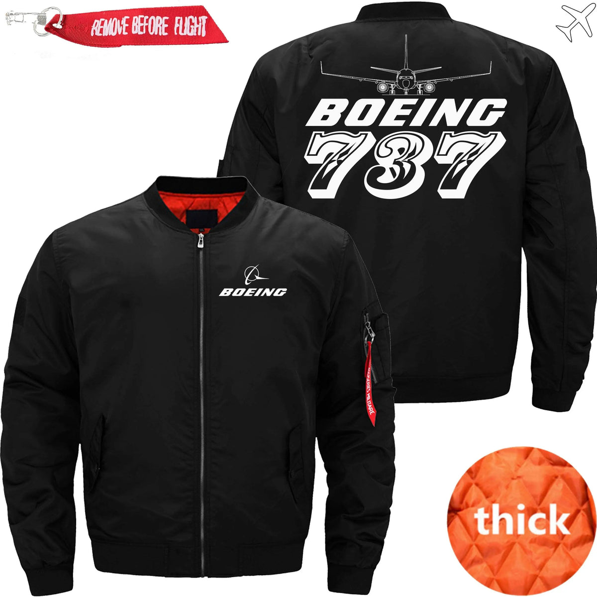 BOEING  737 MA-1 BOMBER JACKET FLIGHT JACKET AVIATOR JACKET04