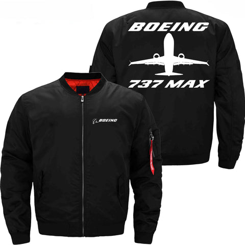 BOEING 737 MAX ETET BOMBER JACKET FLIGHT JACKET AVIATOR JACKET