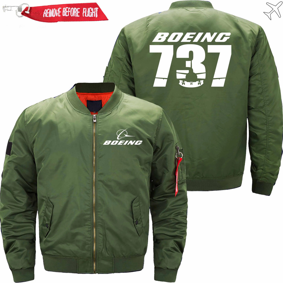 BOEING 737 MA-1 BOMBER JACKET FLIGHT JACKET AVIATOR JACKET 6