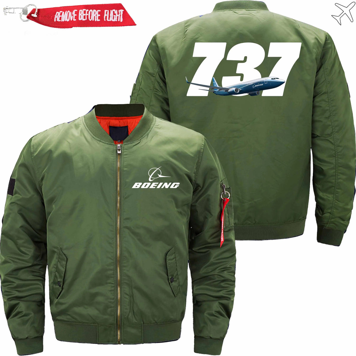 BOEING 737 MA-1 BOMBER JACKET FLIGHT JACKET AVIATOR JACKET08