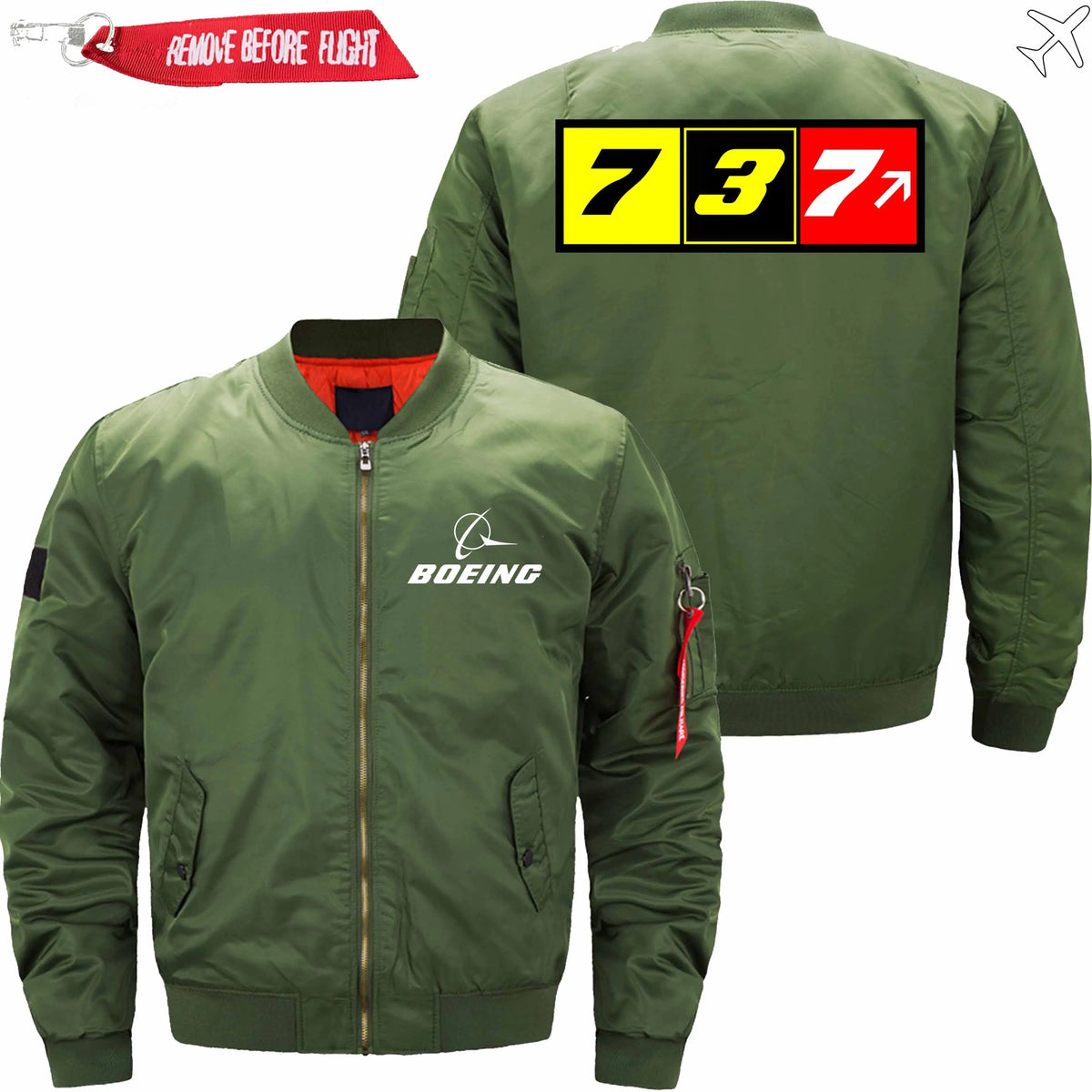 BOEING 737 ETET10 BOMBER JACKET FLIGHT JACKET AVIATOR JACKET