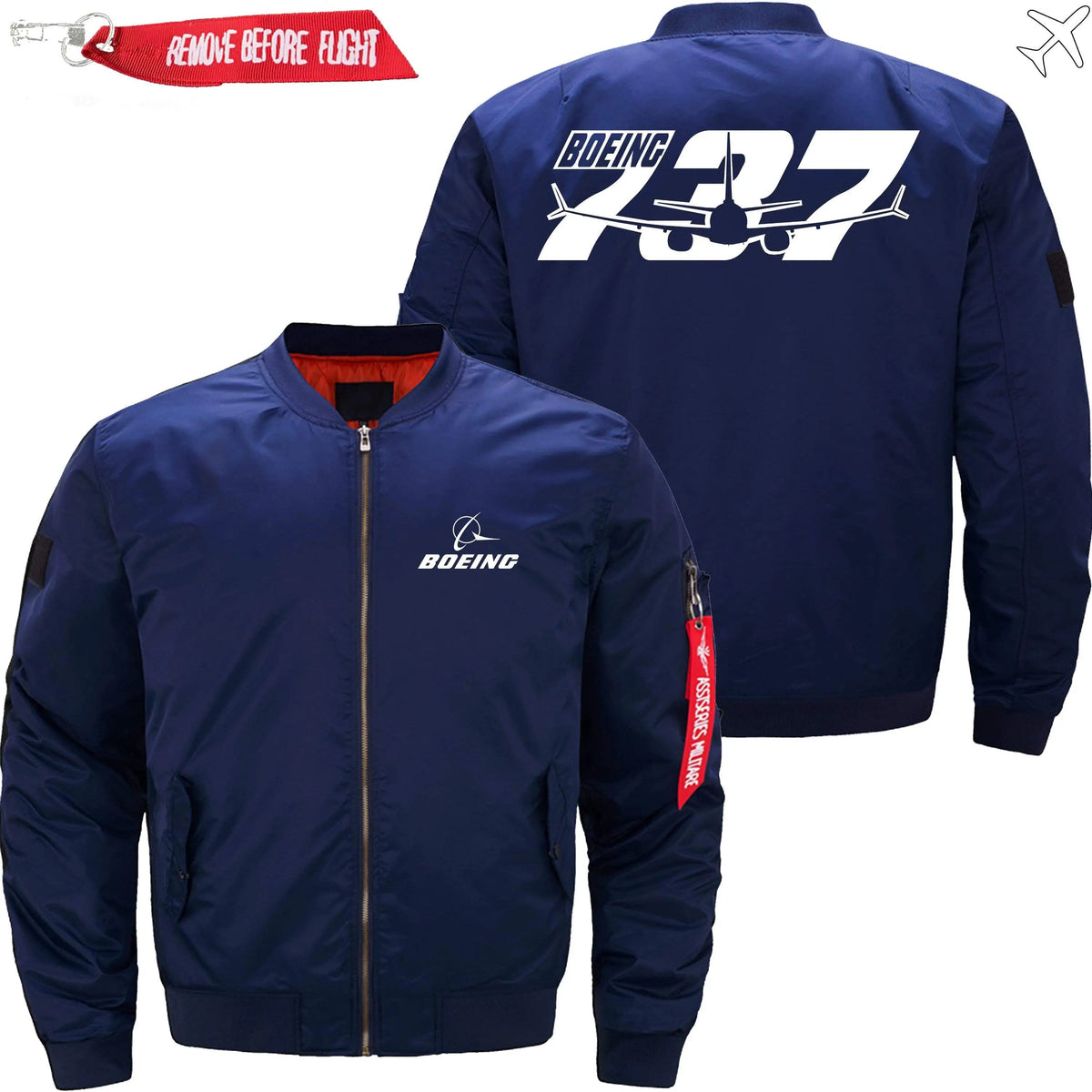 BOEING 737 ETET11 BOMBER JACKET FLIGHT JACKET AVIATOR JACKET