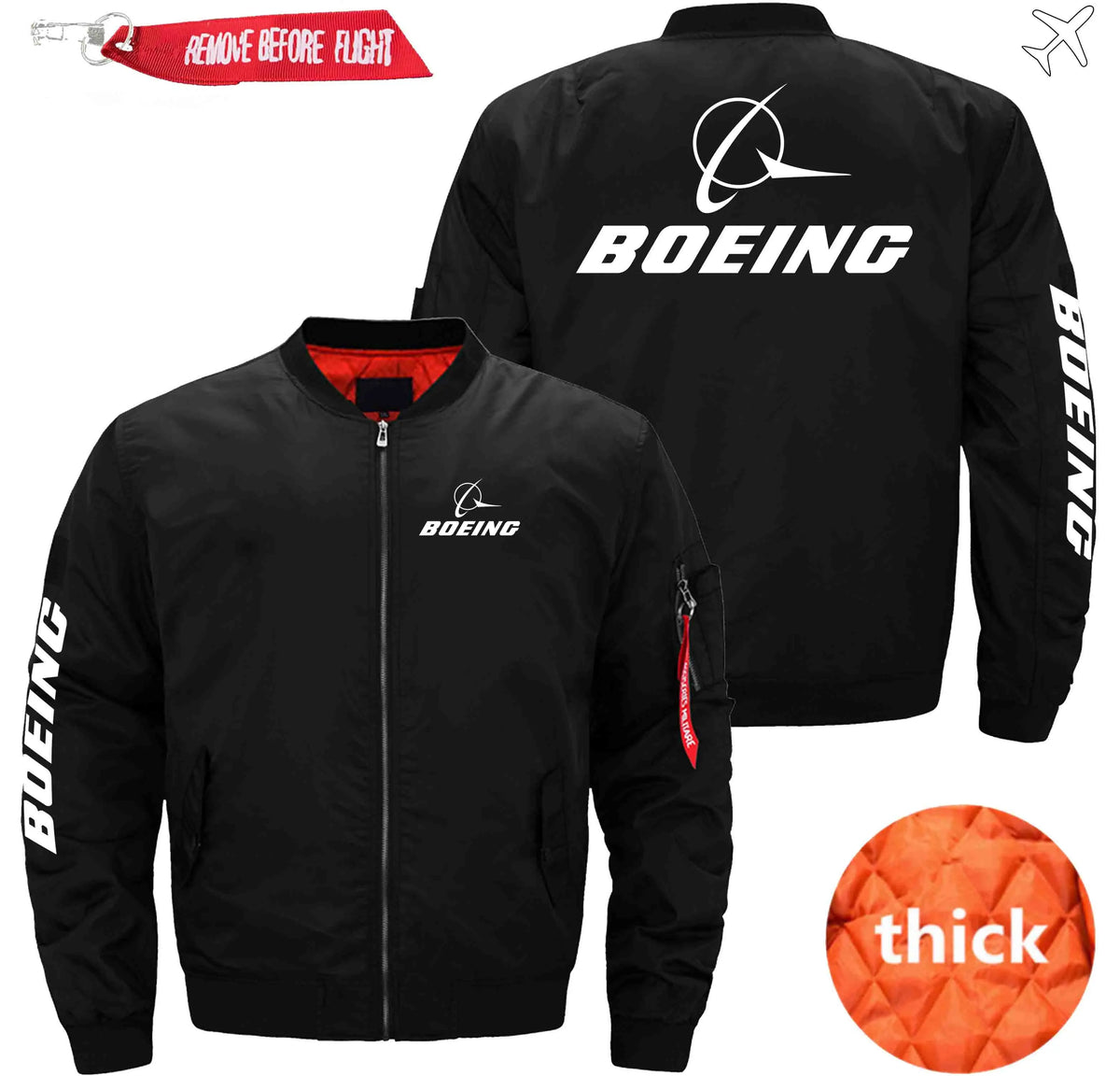 BOEING ETET BOMBER JACKET FLIGHT JACKET AVIATOR JACKET