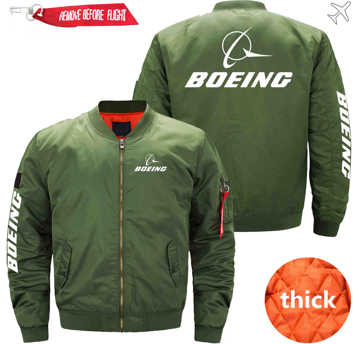 BOEING ETET BOMBER JACKET FLIGHT JACKET AVIATOR JACKET