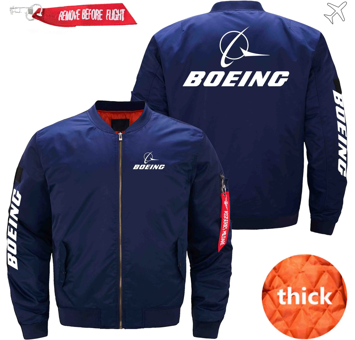 BOEING ETET BOMBER JACKET FLIGHT JACKET AVIATOR JACKET