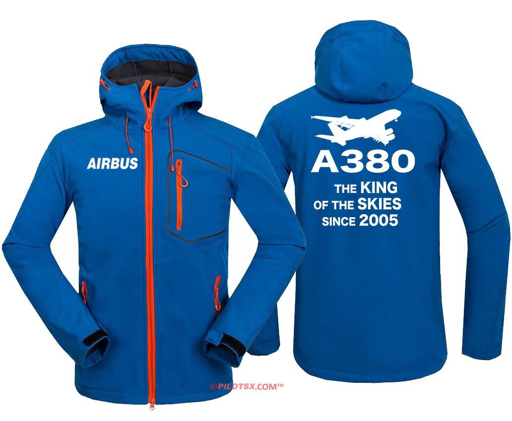 AIRBUS A380 WATERPROOF WINDPROOF SOFTSHELL HOODED JACKET