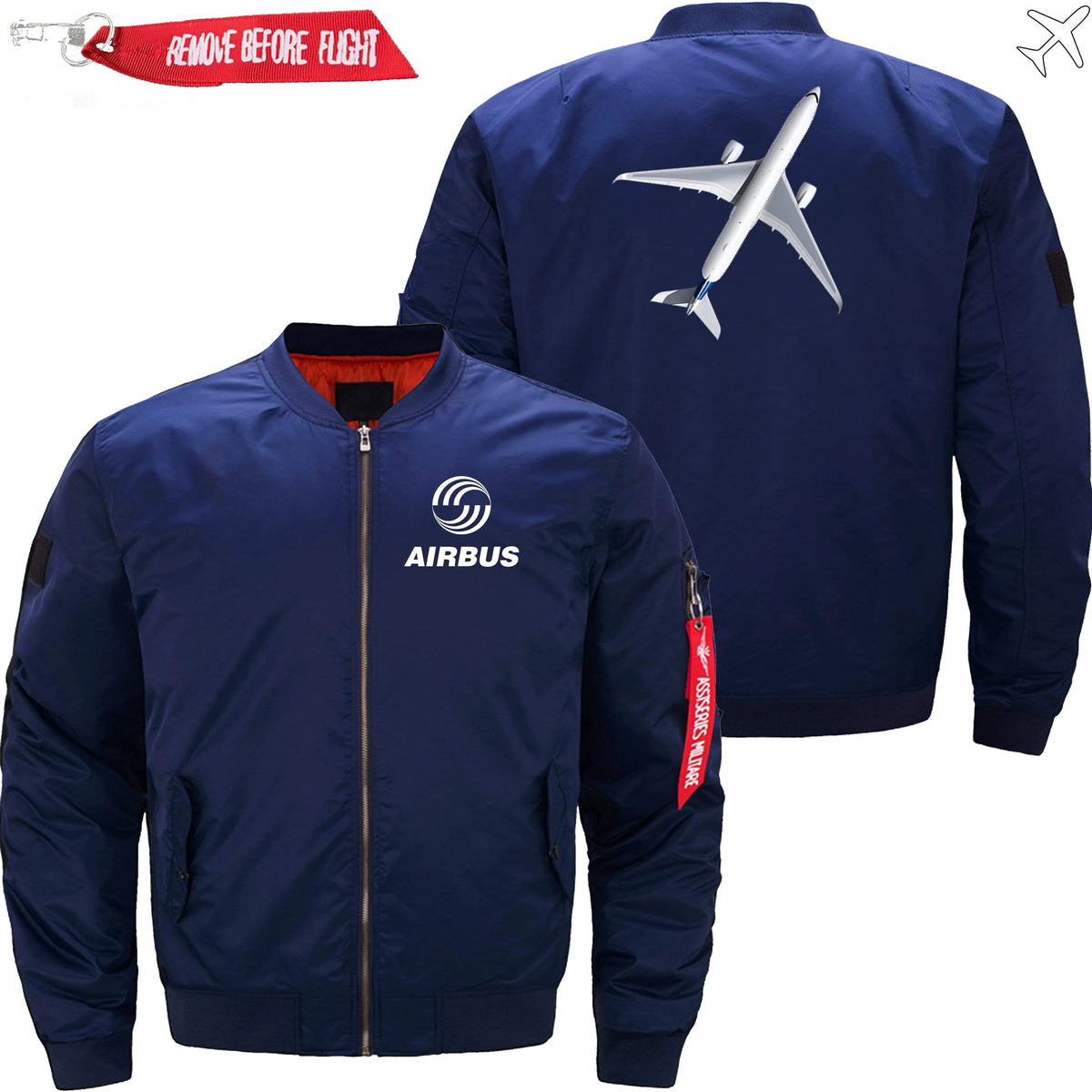 AIRBUS A350 ETET BOMBER JACKET FLIGHT JACKET AVIATOR JACKET