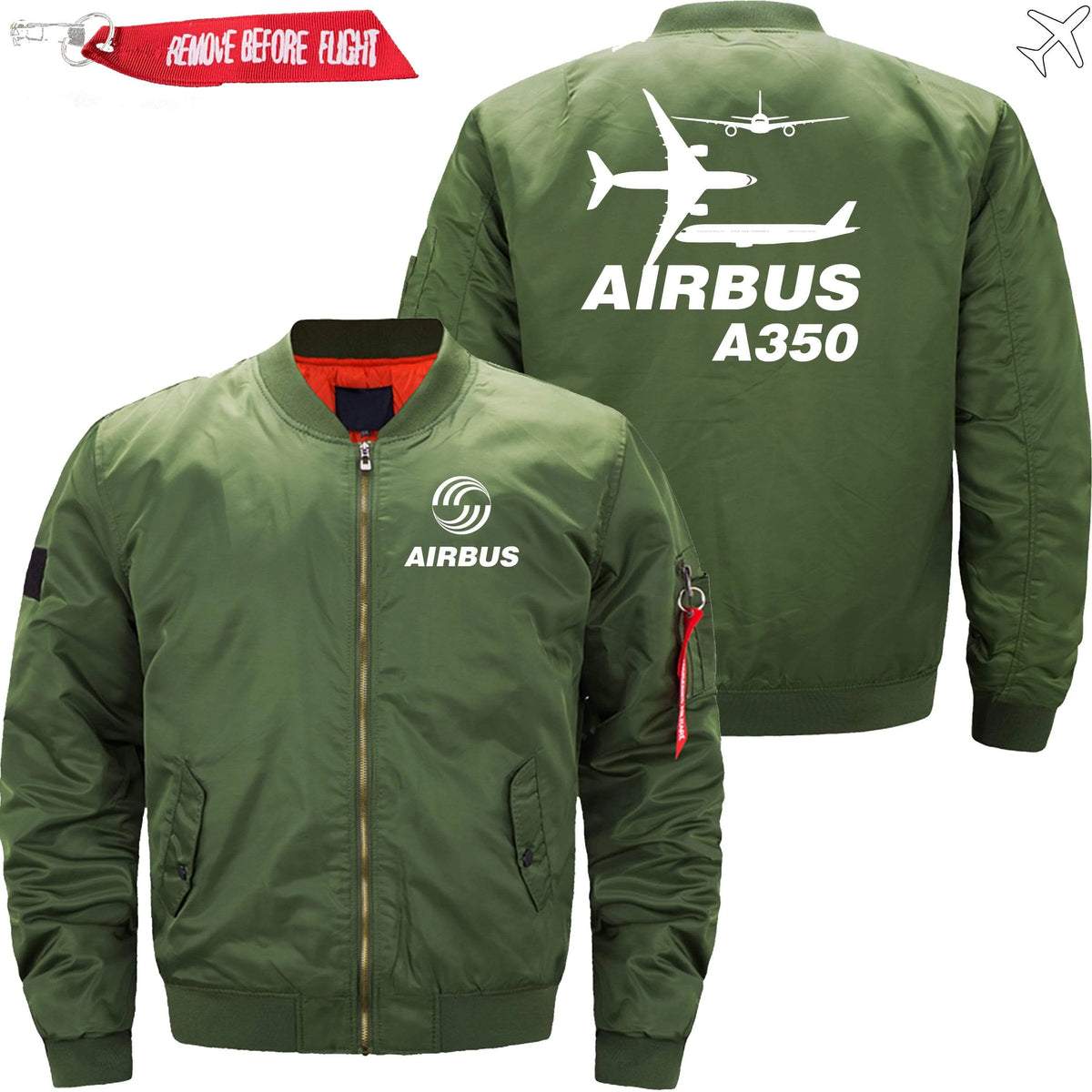 AIRBUS A350 ETET BOMBER JACKET FLIGHT JACKET AVIATOR JACKET