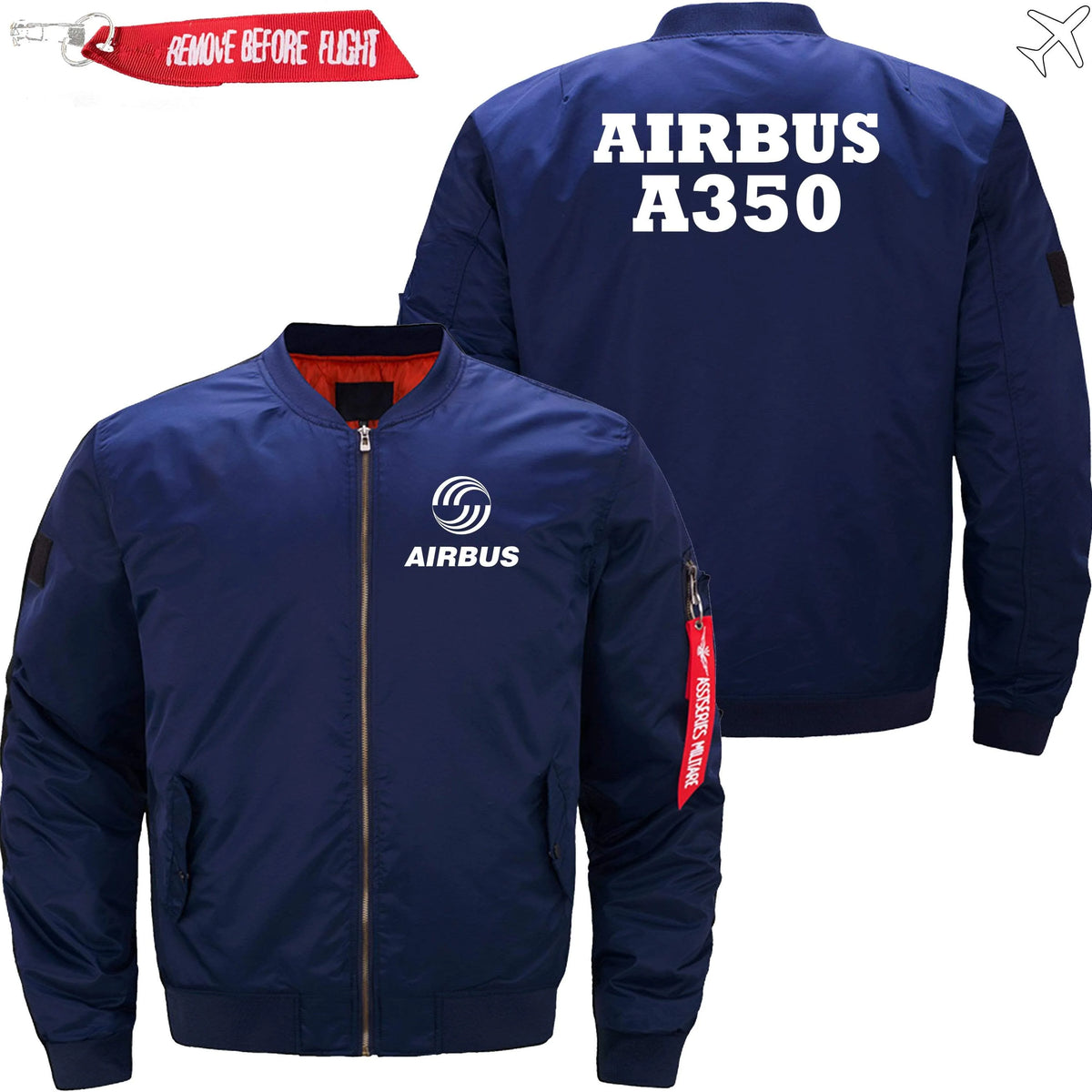 AIRBUS A350 ETET BOMBER JACKET FLIGHT JACKET AVIATOR JACKET