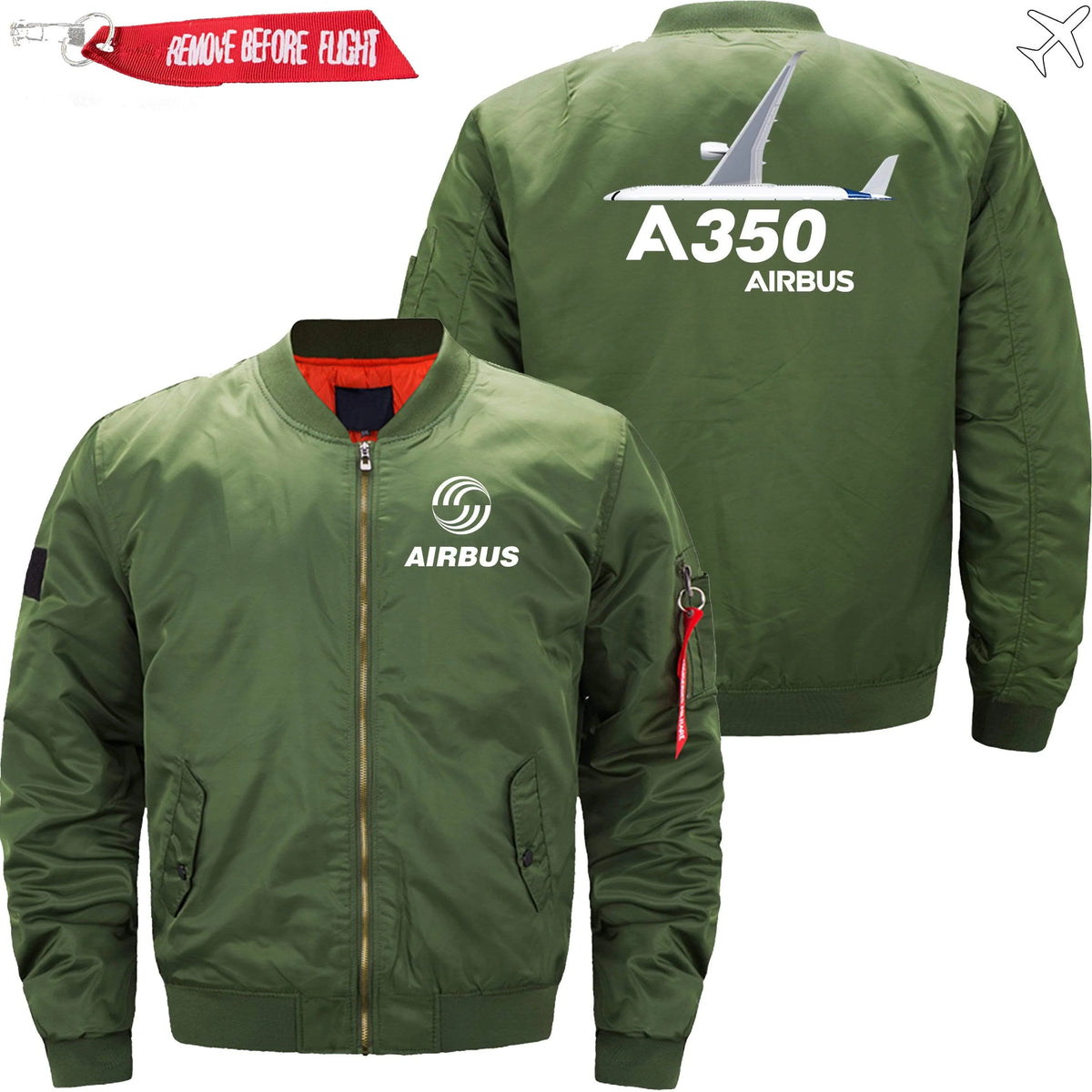 AIRBUS A350 ETET BOMBER JACKET FLIGHT JACKET AVIATOR JACKET