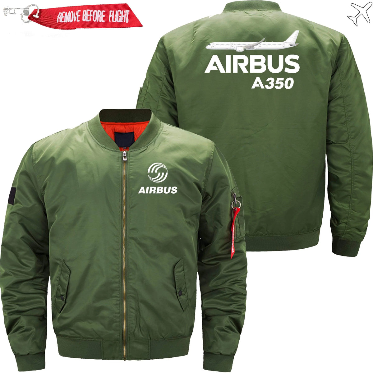 AIRBUS A350 ETET BOMBER JACKET FLIGHT JACKET AVIATOR JACKET