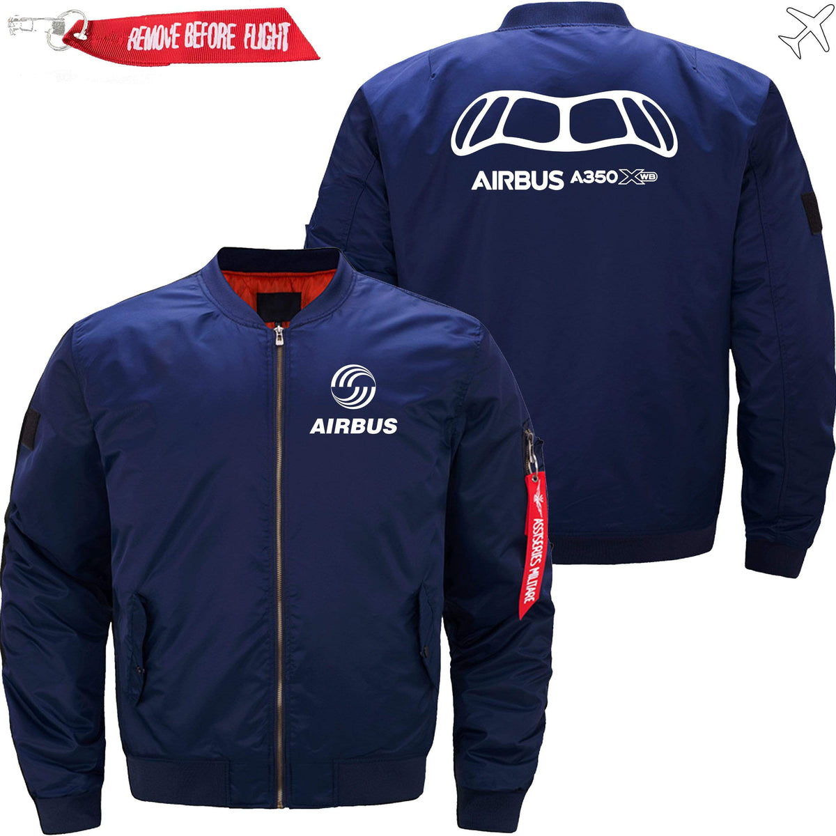 AIRBUS A350XWB BOMBER JACKET FLIGHT JACKET AVIATOR JACKET