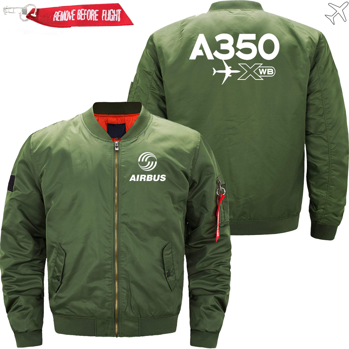 AIRBUS A350XWB BOMBER JACKET FLIGHT JACKET AVIATOR JACKET