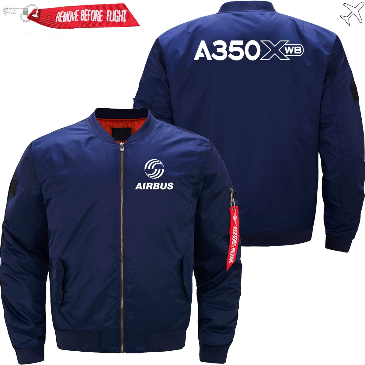 AIRBUS A350XWB BOMBER JACKET FLIGHT JACKET AVIATOR JACKET