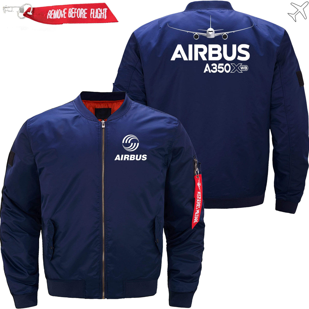 AIRBUS A350XWB BOMBER JACKET FLIGHT JACKET AVIATOR JACKET