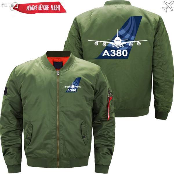 AIRBUS A380 ETET BOMBER JACKET FLIGHT JACKET AVIATOR JACKET