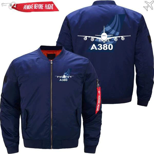 AIRBUS A380 ETET BOMBER JACKET FLIGHT JACKET AVIATOR JACKET