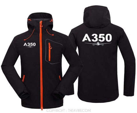 AIRPLANE LOVER Hoodie Jacket Black / S A 350