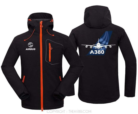 AIRPLANE LOVER Hoodie Jacket Black / S A 380