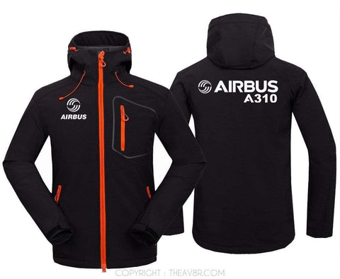 AIRPLANE LOVER Hoodie Jacket Black / S AIRBUS A310