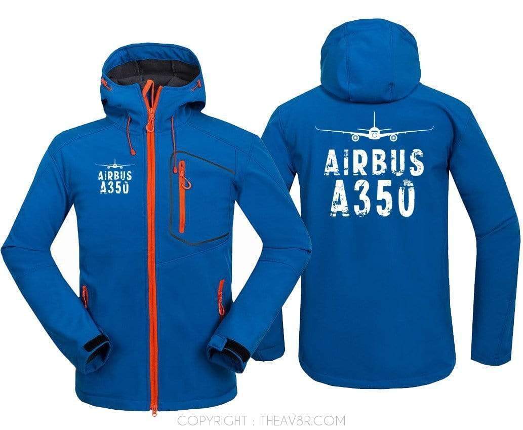 AIRPLANE LOVER Hoodie Jacket Blue / S AIRBUS A350