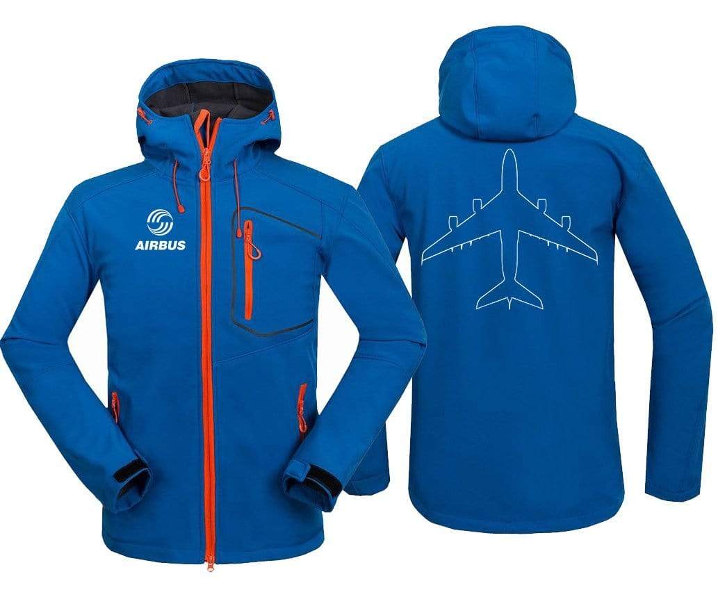 AIRPLANE LOVER Hoodie Jacket Blue / S AIRBUS A380