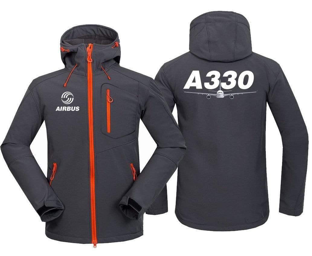 AIRPLANE LOVER Hoodie Jacket Dark Gray / S A 330