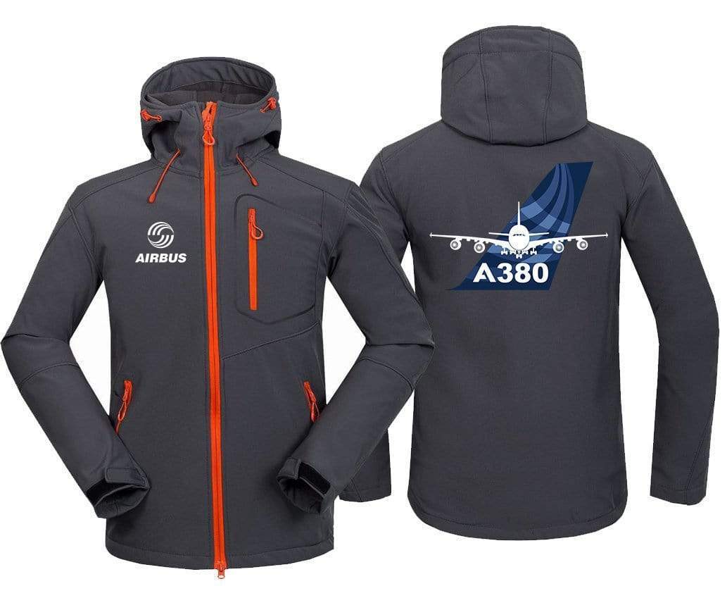 AIRPLANE LOVER Hoodie Jacket Dark Gray / S A 380