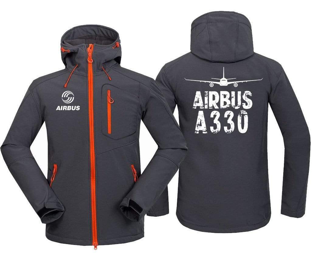 AIRPLANE LOVER Hoodie Jacket Dark Gray / S AIRBUS A330