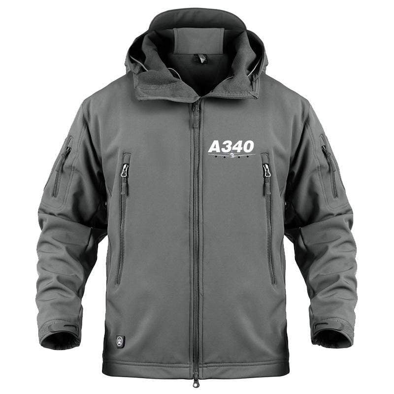 AIRPLANE LOVER Military Fleece Airbus A340