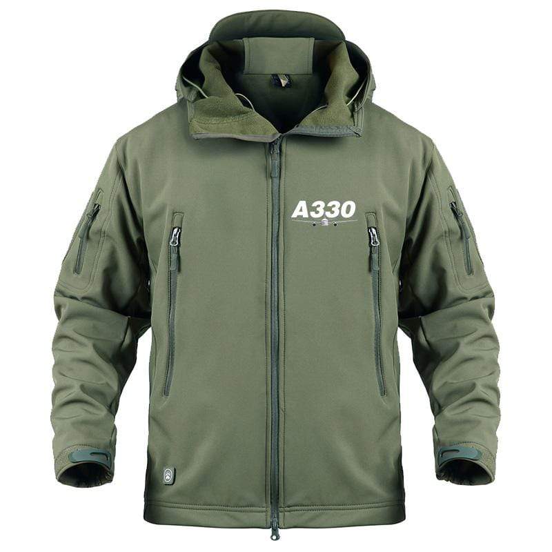 AIRPLANE LOVER Military Fleece Army Green / S Airbus A330