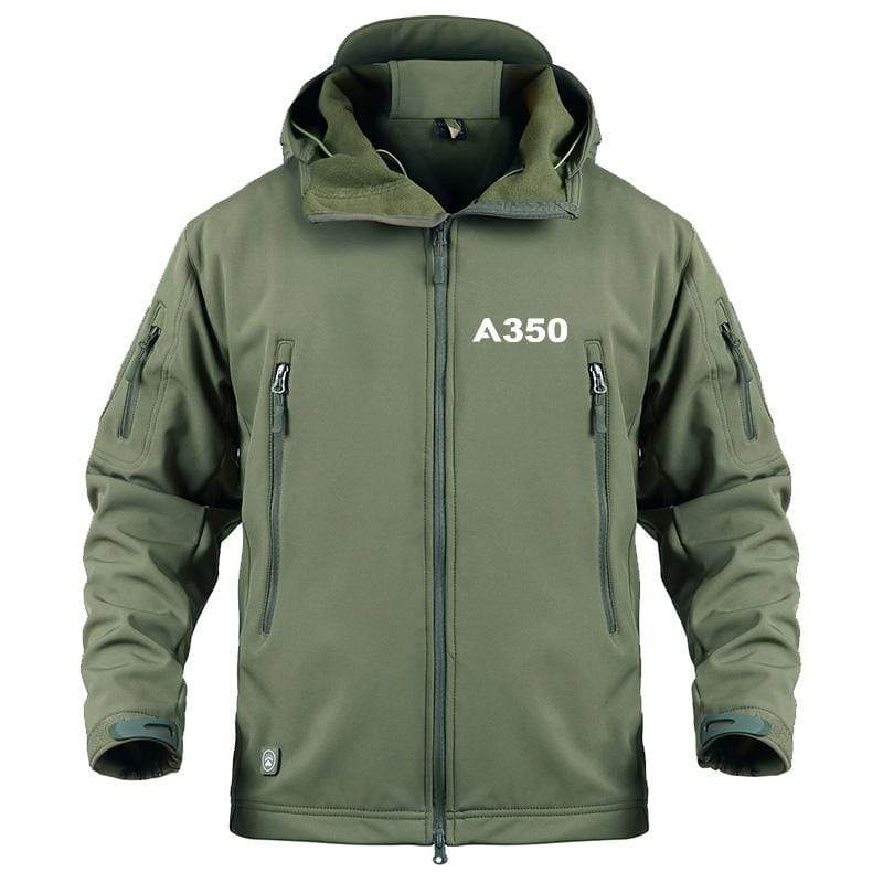 AIRPLANE LOVER Military Fleece Army Green / S Airbus A350