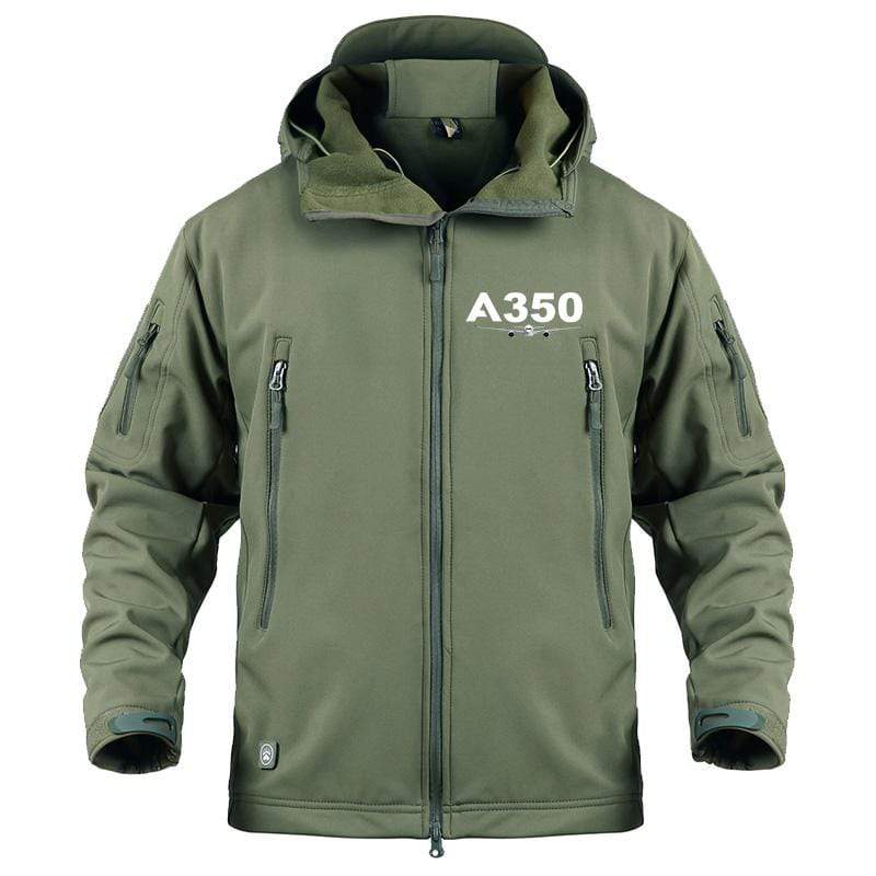 AIRPLANE LOVER Military Fleece Army Green / S Airbus A350