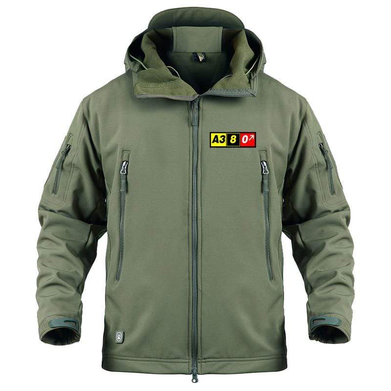 AIRPLANE LOVER Military Fleece Army Green / S Airbus A380