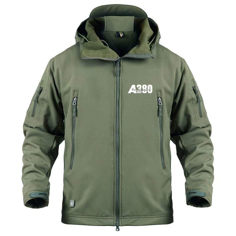 AIRPLANE LOVER Military Fleece Army Green / S Airbus A380