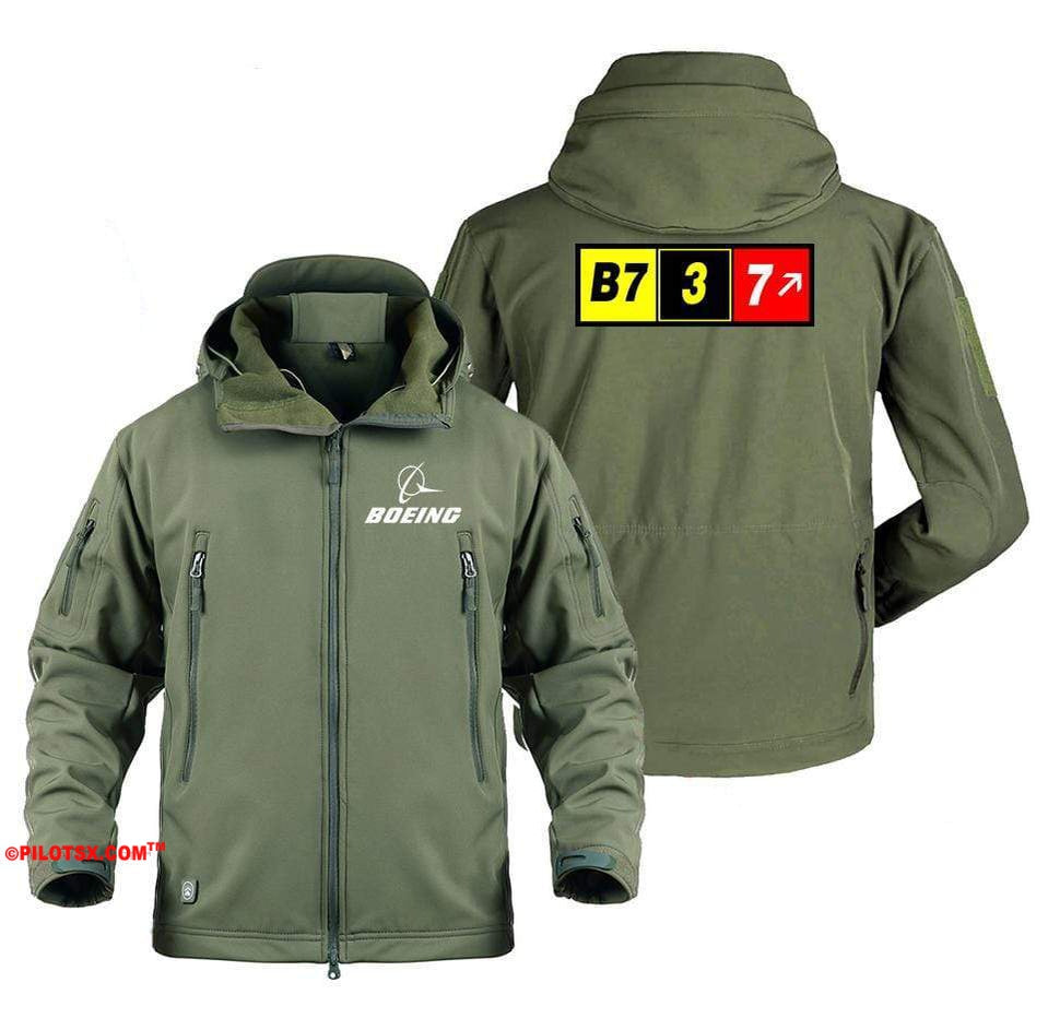 AIRPLANE LOVER Military Fleece Army Green / S Boeing 737