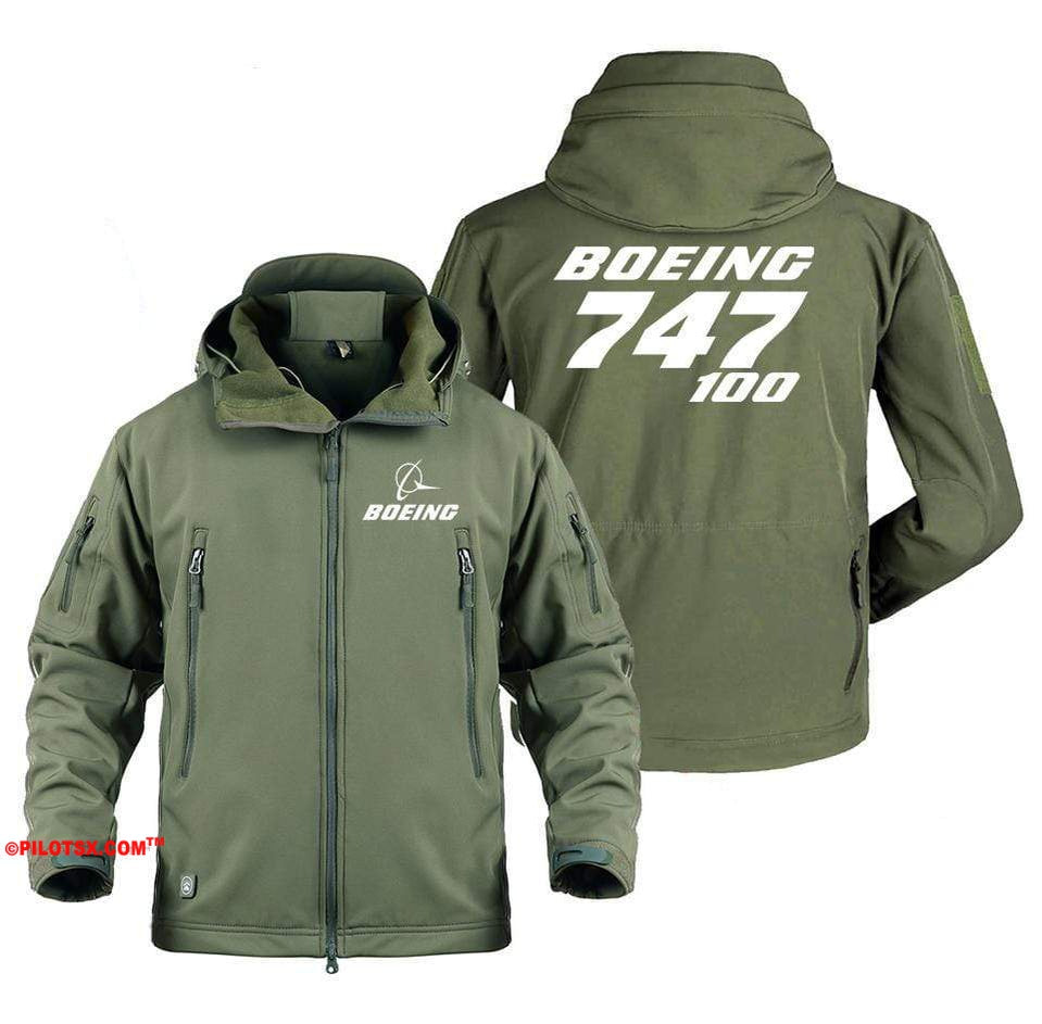 AIRPLANE LOVER Military Fleece Army Green / S Boeing 747-100