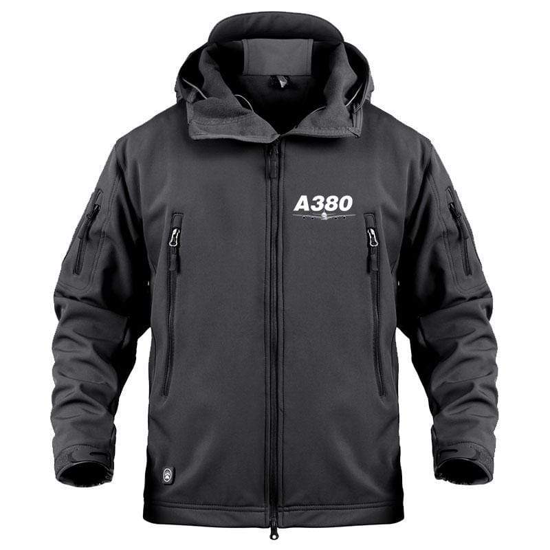 AIRPLANE LOVER Military Fleece Black / S Airbus A380