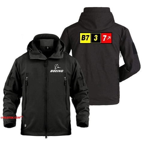 AIRPLANE LOVER Military Fleece Black / S Boeing 737