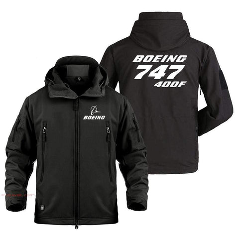 AIRPLANE LOVER Military Fleece Black / S Boeing 747-400F