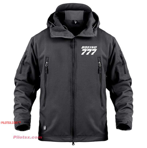 AIRPLANE LOVER Military Fleece Black / S Boeing 777