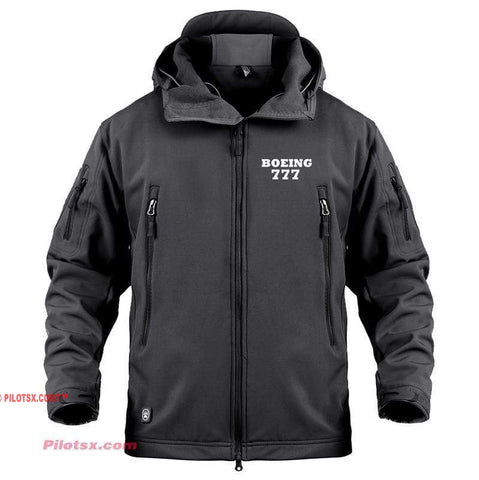 AIRPLANE LOVER Military Fleece Black / S Boeing 777