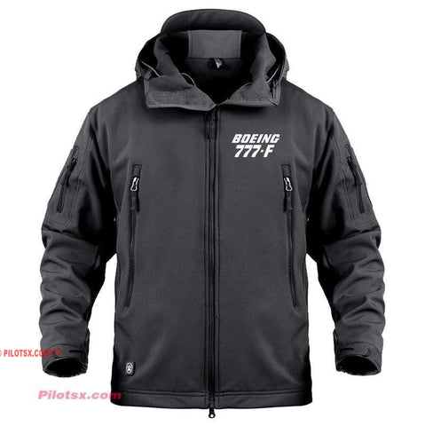 AIRPLANE LOVER Military Fleece Black / S Boeing 777-F