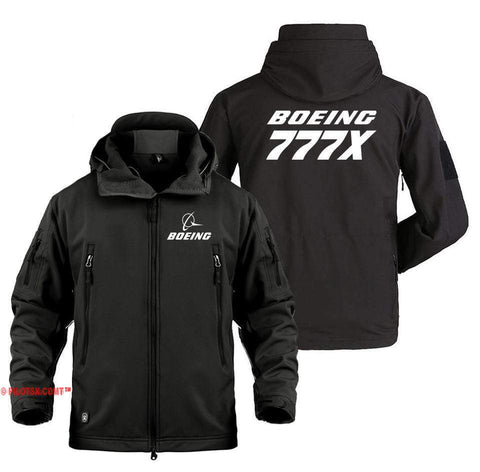 AIRPLANE LOVER Military Fleece Black / S Boeing 777X