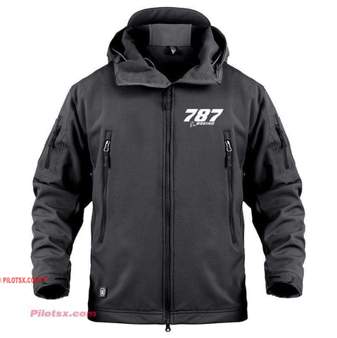 AIRPLANE LOVER Military Fleece Black / S Boeing 787