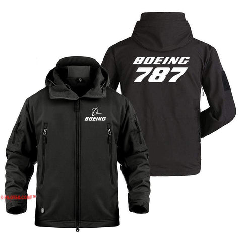 AIRPLANE LOVER Military Fleece Black / S Boeing 787