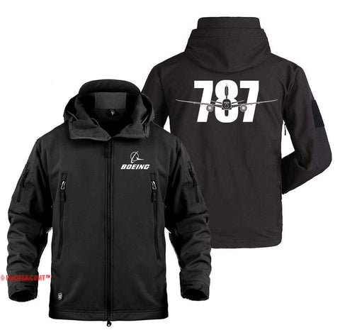 AIRPLANE LOVER Military Fleece Black / S Boeing 787