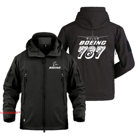 AIRPLANE LOVER Military Fleece Black / S Boeing 787