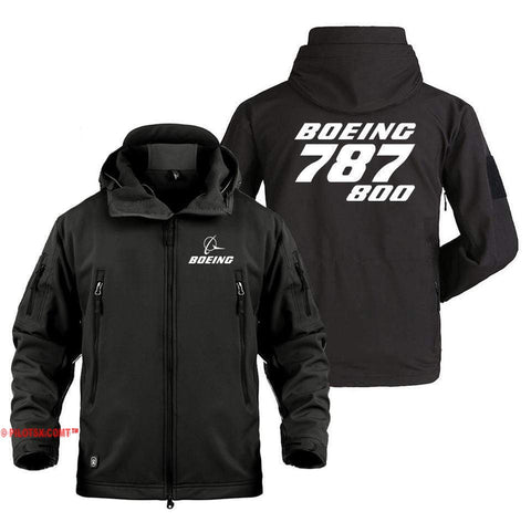 AIRPLANE LOVER Military Fleece Black / S Boeing 787-800